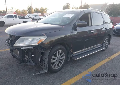 2015 Nissan Pathfinder Sl z USA, uszkodzony, nr VIN 5N1AR2MNXFC661663